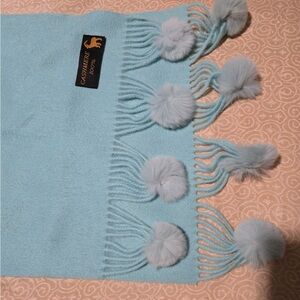 Luxurious Blue Cashmere Scarf